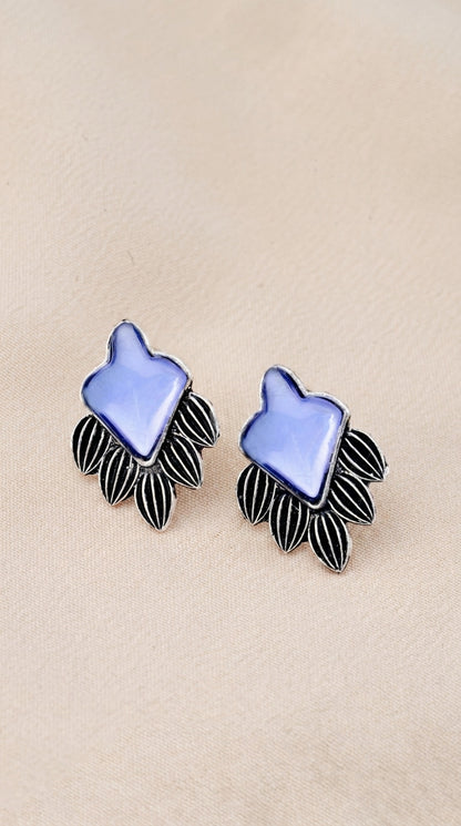 Premium Oxidised Silver Jhumka Earrings Combo Set (Pack Of 12)