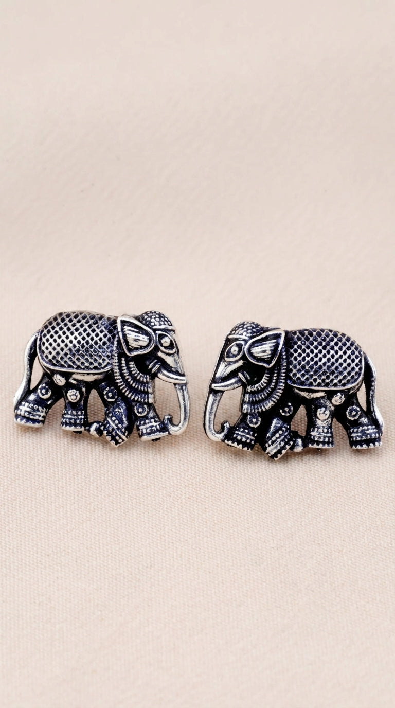 Premium Oxidised Silver Jhumka Earrings Combo Set (Pack Of 12)