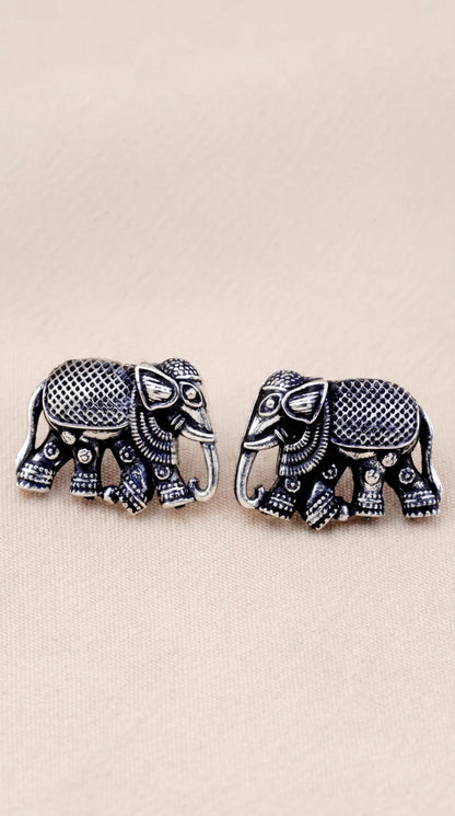 Premium Oxidised Silver Jhumka Earrings Combo Set (Pack Of 12)
